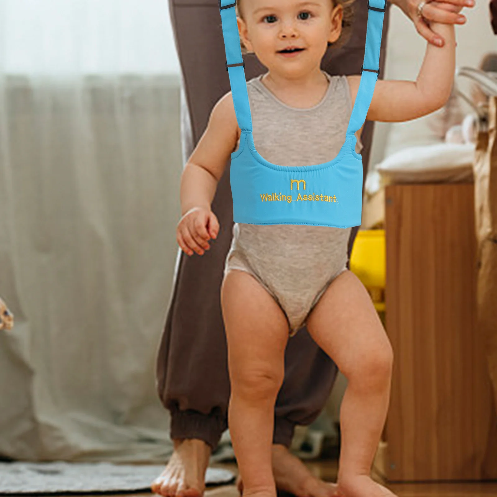 

Детские прогулочные ремни, ручные детские ходунки, помощник, регулируемый хлопковый защитный ремень, помощник по обучению, уменьшает боль в спине родителей