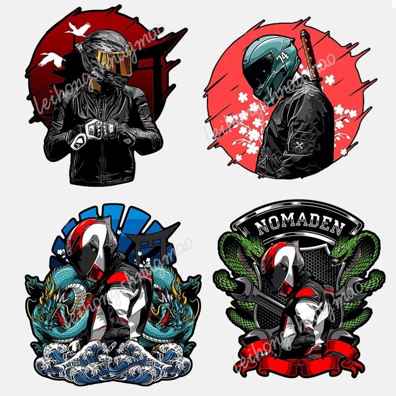 

JDM Creative Sakura Racing Samurai Car Stickers Window Windshield Motorcycle Car Trunk Decoration Accessories