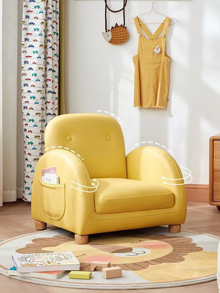 Sofá sillón infantil reclinable de tela para dormitorio - imagen 2