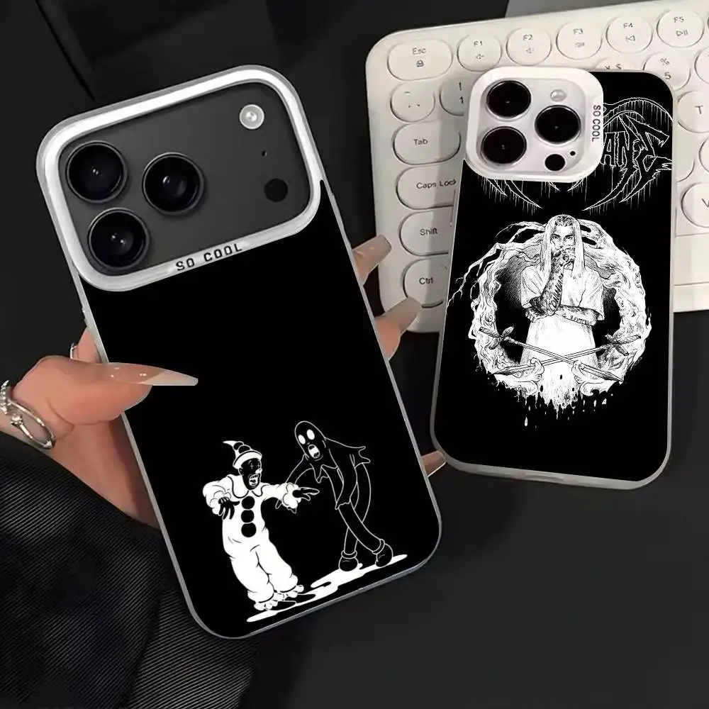 

Ghostemane Rapper Cool Phone Case For iPhone 17,16,15,14,13,12,11,Mini,Pro,E,MAX White Candy Matte Shockproof Cover