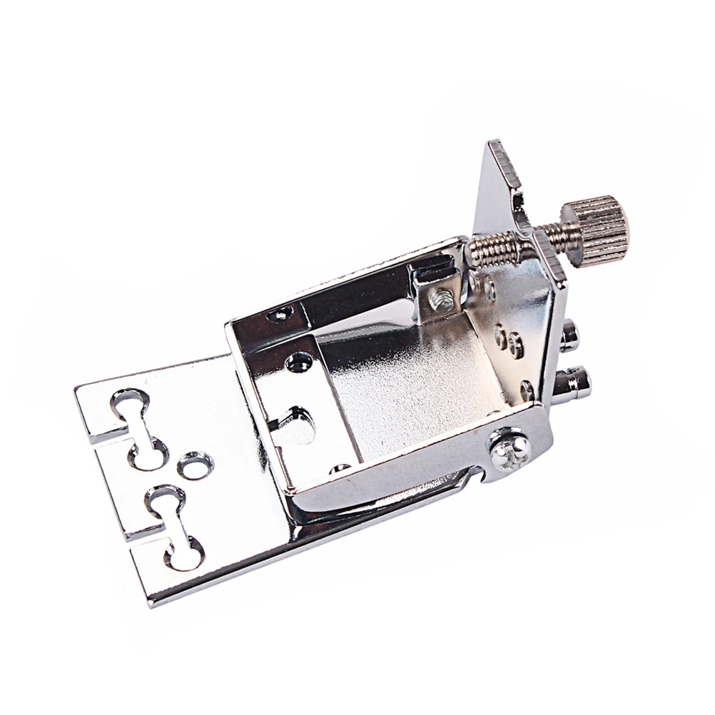 

Banjo Drawplate Vibrato Tailpiece Metal Chrome Guitar Parts Accessories Handmade True Bridge Durability Elegant Appearance