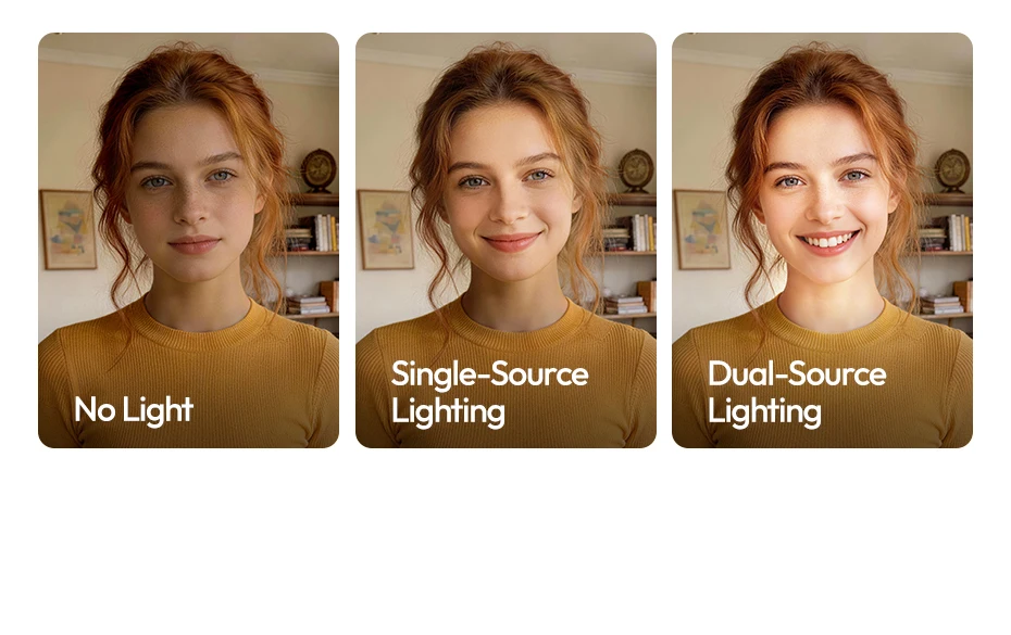 Ulanzi GL01 GlowUp Fill Light – Beidseitiges magnetisches Selfie- und Videolicht für iPhone 17, 16, 15, Huawei und Xiaomi – Detail 5