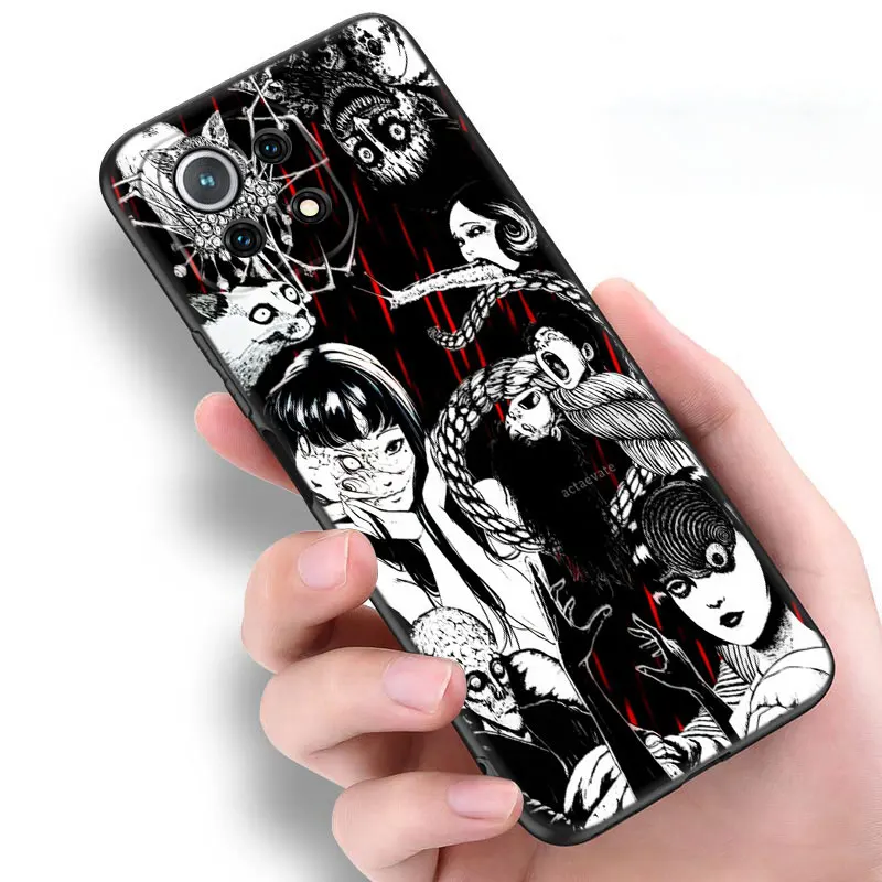 Horror Comic Junji ito Tomie Tees Black Case For Xiaomi 13T 12T Pro 12 11 Lite NE 11T Pro Redmi 12 A1 A2 Plus 10A 10C 9A 9T 9C image 6