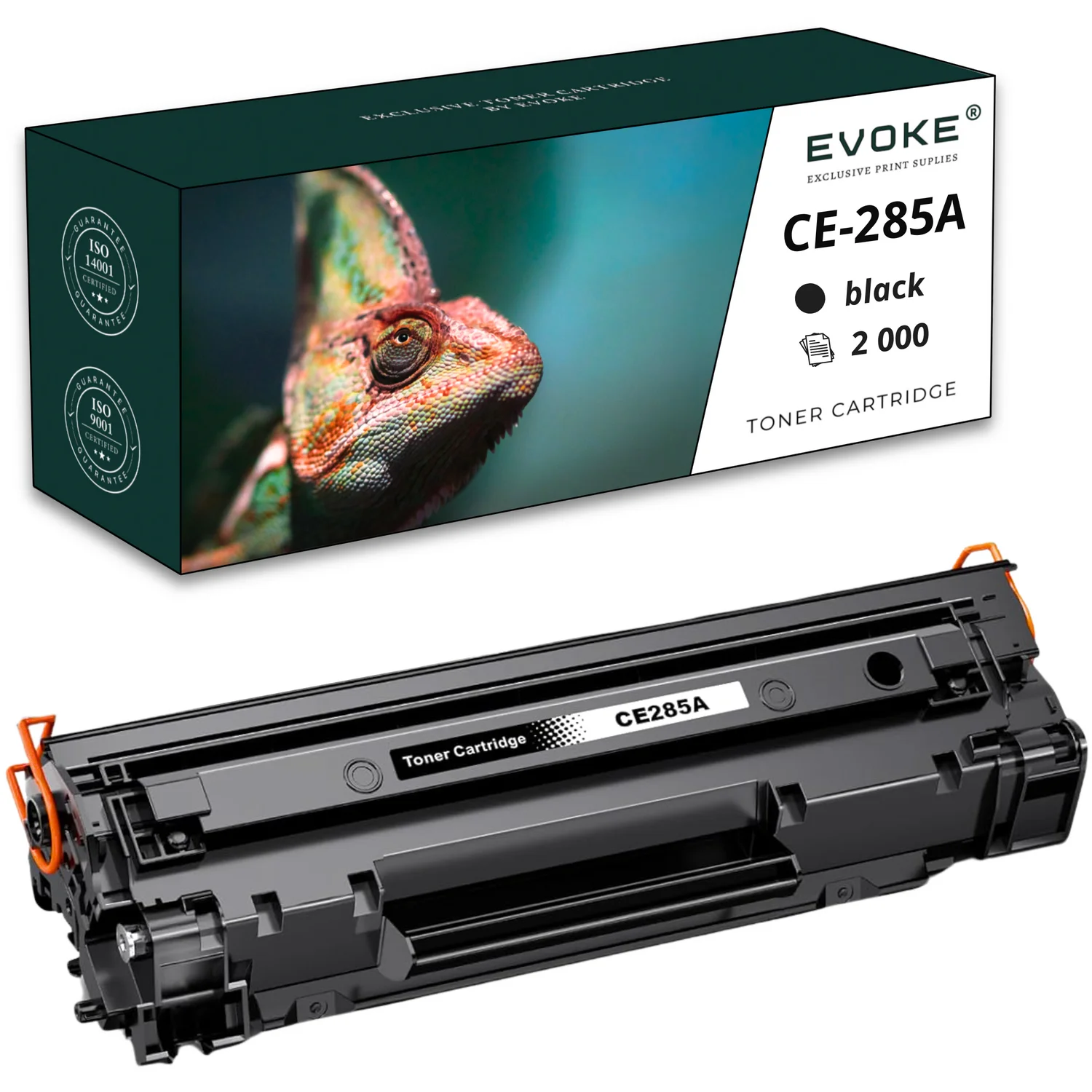 Evoke Compatibele Toner voor HP Ce285A 85A Ce-285A Zwart 2000 Pagina's Laserjet M1132 M1132Mfp P1102 P1102W