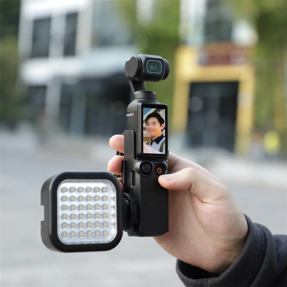 Dji Osmo Pocket 3、PUレザー、ハンドハンドル、コールドシューズ、調整可能、耐久性のあるスタンドマウント、安全なアクセサリー用のリストストラップ