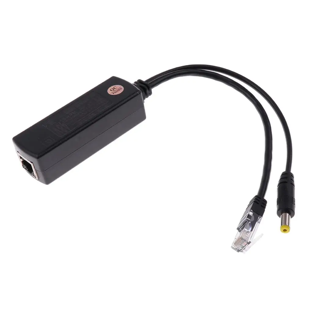 

Poe Adapter Cable Automatic Detection 12V DC Output Network Transmission for Access Point Wifi Poe Extender Small Devices