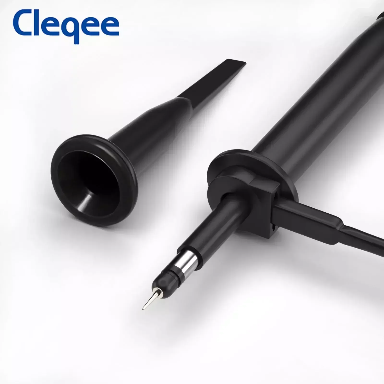 Cleqee P4100 راسم الذبذبات عالي الجهد مسبار 100:1 2KV 100MHz 100X موصل BNC للسلامة لراسم الذبذبات توهين قابل للتعديل