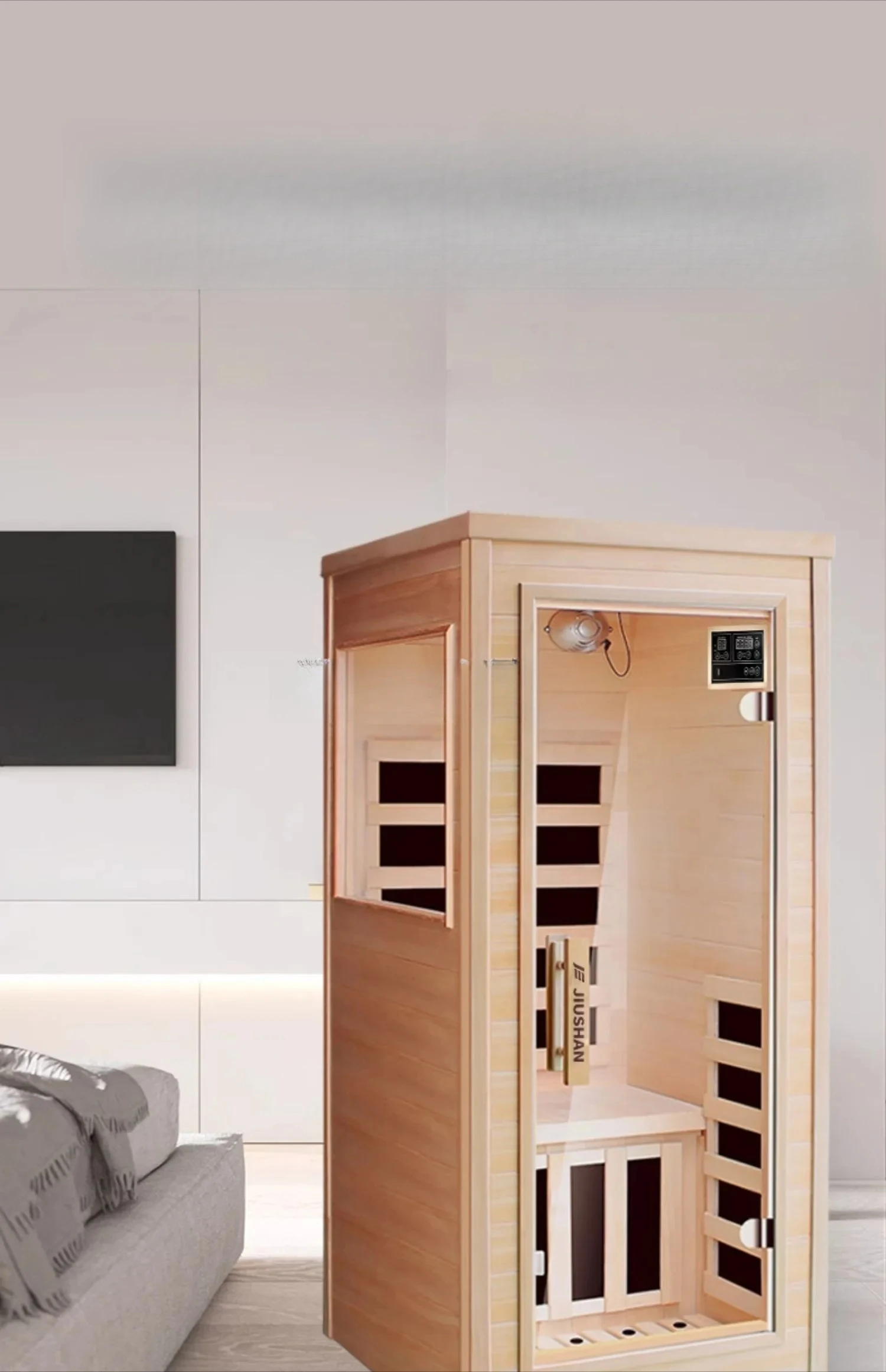 HJ Steam Room Home Sauna Mini Small Infrared Light Wave Room Home Graphene Sweating