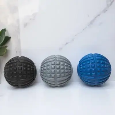 

Black Stripe Foot Plantar Balance Training Massage Ball Eva Yoga Muscle Roller Fitness Relaxation Tool Massage Ball