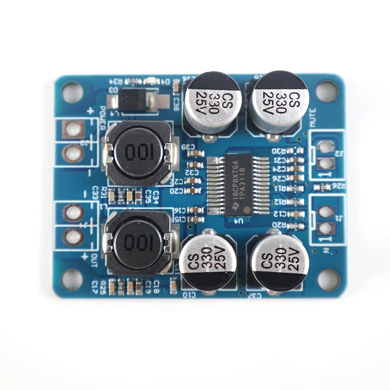 TPA3118 60W Mono Hi-Fi Scheda amplificatore audio DC 8-24V Modulo AMP di potenza digitale a canale singolo per altoparlante fai da te