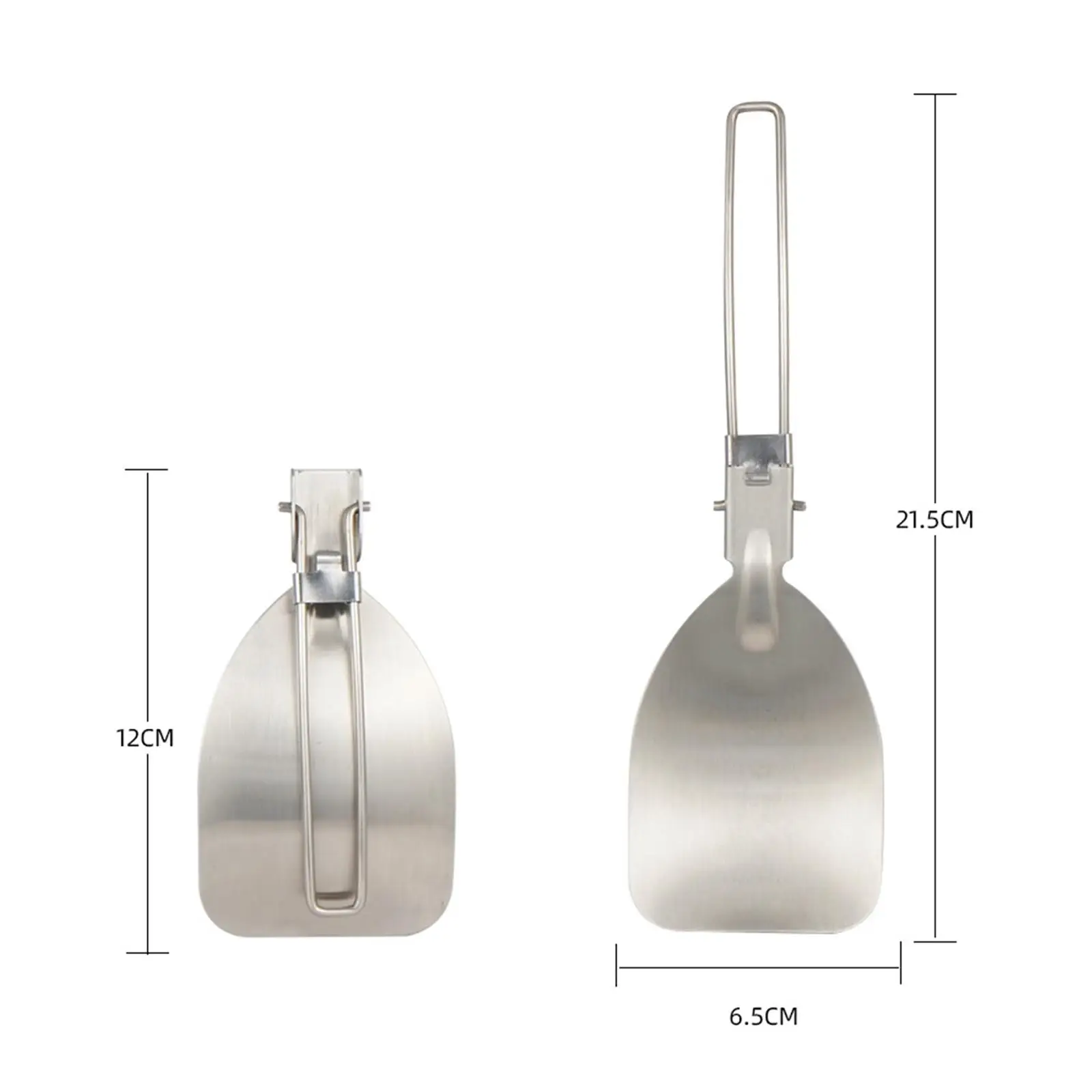 Camping Cookware Cook Gear Portable Nonstick Frying Pan, Teapot, Kettle Folding Handle for Hiking Campfire Dinner Travel Picnic view 6