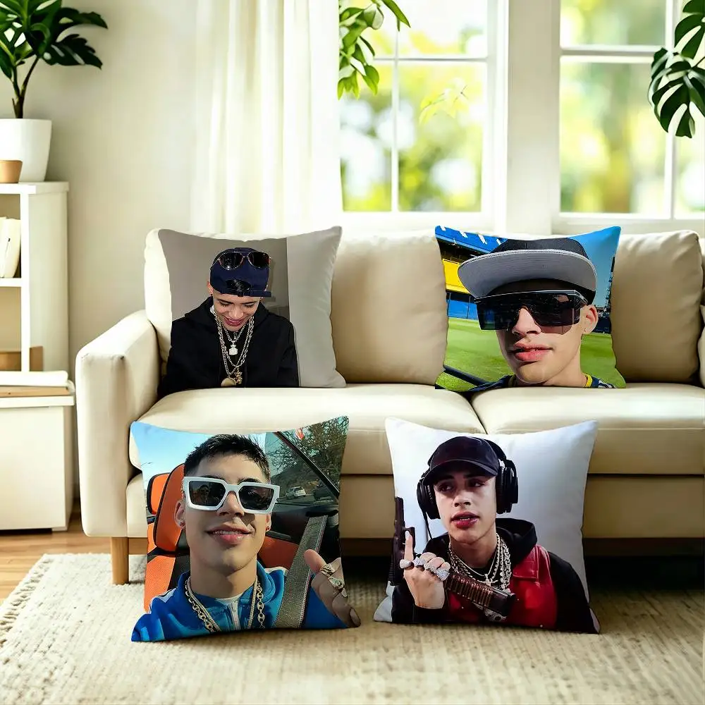 Cris Mj Singer Rap Pillow Case Square Double-Sided Sofa Cushion Cover Bedroom Bedside Pillow