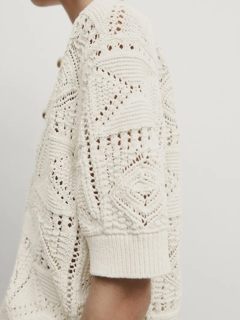 

Милый удобный женский вязаный топ с круглым вырезом Ne ort Sve Top Summer Faion, полиэстер, волокно ort, длина 2024.