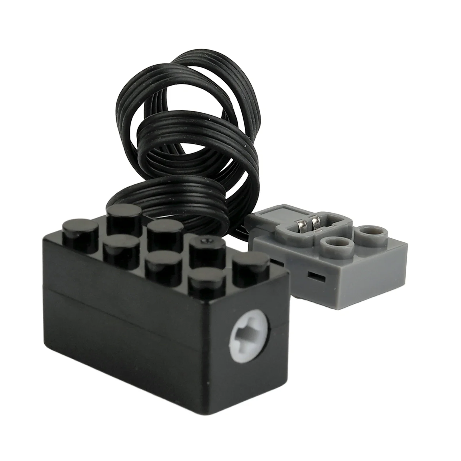 Piezas de bloque de Motor de accionamiento MOC S, funciones de potencia, velocidad de soporte, 2 uds.   Micro Motor DIY juguete modelo bloques de construcción tecnología accesorio