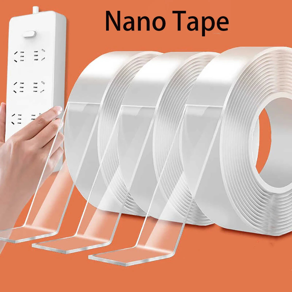Nano Tape Transparent Double-sided Adhesive Extra Strong Viscosity Non-slip Tape Waterproof Traceless Removable Home Accessories