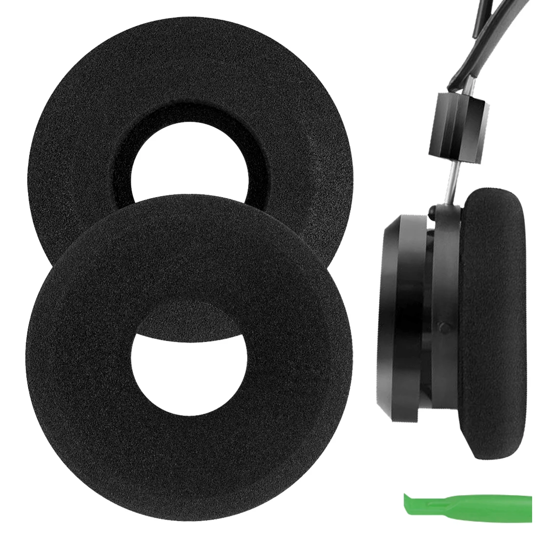 Geekria Earpads for GRADO PS1000, GS1000, SR80e, SR80i Headset Replacement Headphones Ear Pads Cover Cushions Foam Earmuff