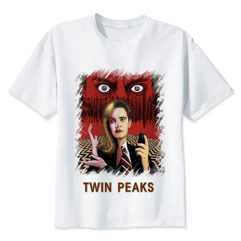 Twin Peaks t shirt Men Print T-Shirts Fashion Print T-Shirts Short Sleeve O Neck Tees MR2283