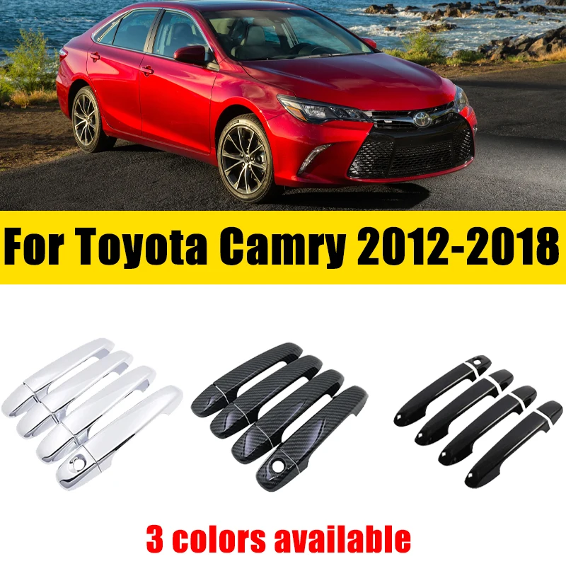 

Door Handle Cover Trim Chrome For Toyota Camry XV50 Daihatsu Altis 2012-2018 2013 2014 Anti-scratch Luxurious Car Accessories