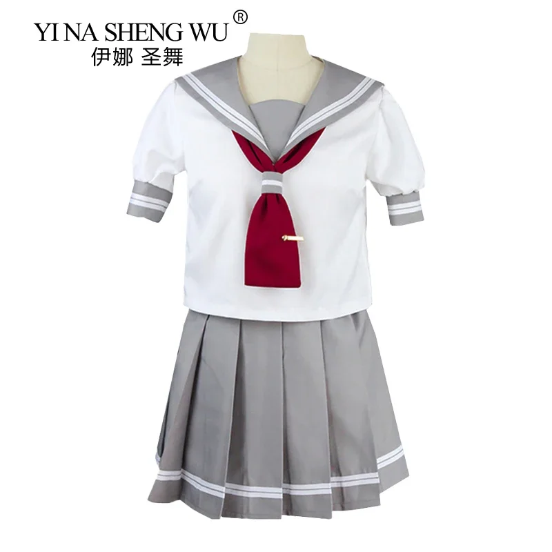 Japanese Anime Love Live Sunshine Cosplay Costume Takami Chika Girls Sailor Uniforms Love Live Aqours School Uniforms Suit