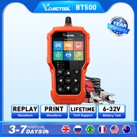 VDIAGTOOL BT500 6V 12V 24V probador de batería de coche con diagrama de forma de onda analizador de diagnóstico automotriz herramienta de escáner de vehículo