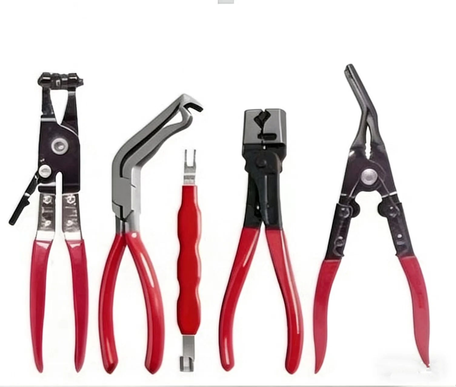 5Pcs Car Electrical Disconnect Pliers Set Hose Clamp Terminal Removal Tool Kit for Auto Wire Harness Connector view 2