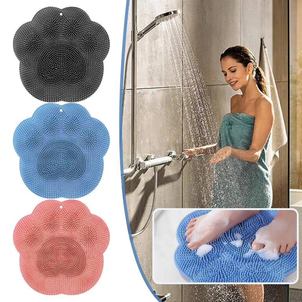 

Настенный душ, отшелушивающие средства для ног, силиконовый массажный душ, нескользящий коврик для ванной, массажная щетка для спины, отшелушивающее средство для ног для ванной комнаты