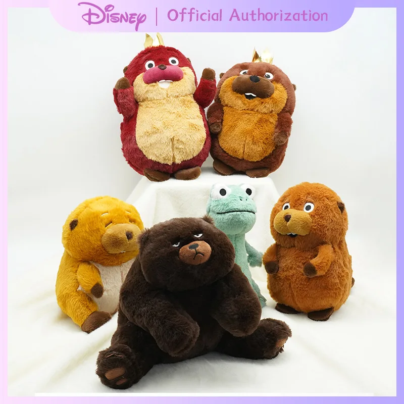 Peluche Hoppers Tom Lizard, Poupée en Peluche Ellen Cartoon Loaf, Disney Pixar Anime Mabel Beaver King George, Souvenir, Cadeau d'Anniversaire