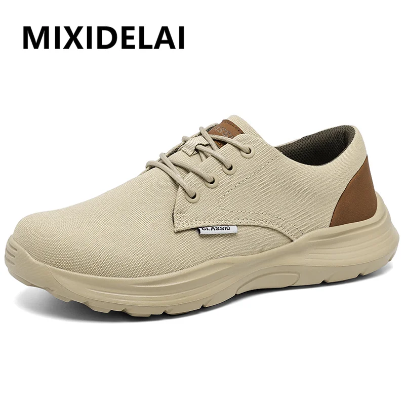 

Autumn Canvas Shoes Sneakers For Men Light Breathable Men's Outdoor Shoes Slip-on Comfortable Male Shoes Loafers Casual Walking