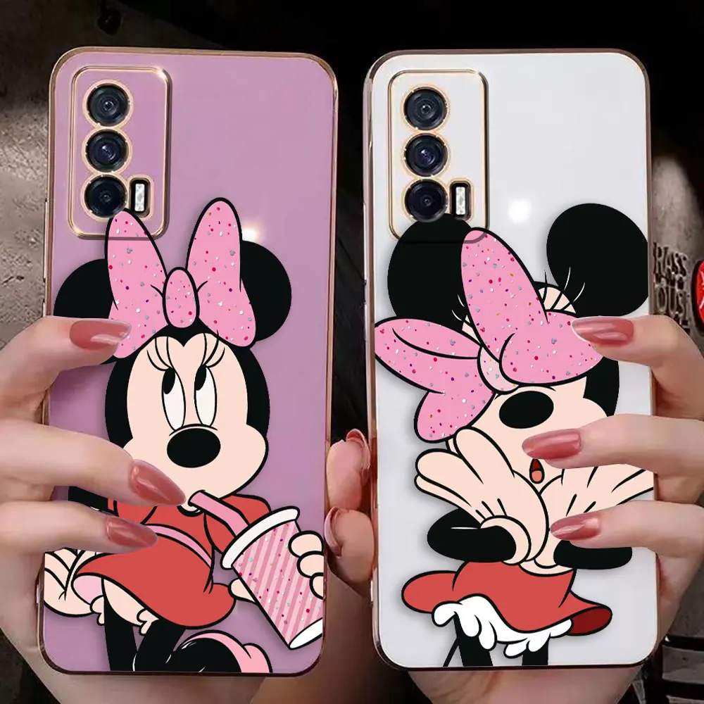 Cover Smooth E-TPU Phone Case OPPO A15 A16 A17 A78 A58 A53 A54 A57 A72 A73 A74 A91 A92 A94 4G 5G Case Funda Cute M-Minnie Mouse