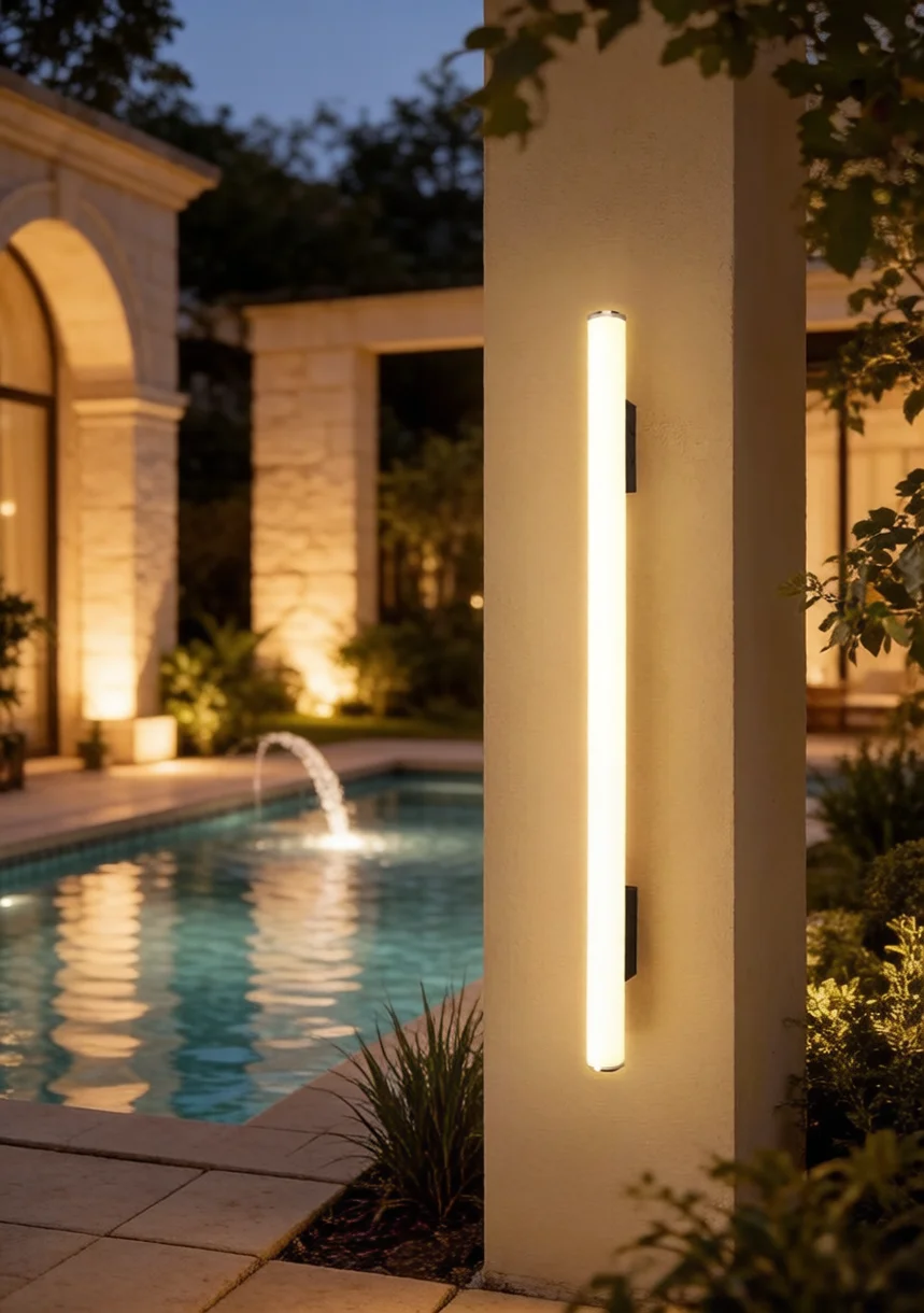 Outdoor Garden Waterproof Wall Lamp LED Light Source Modern Nordic Style/Mirror Front Living Room TV Background IP65110/220V
