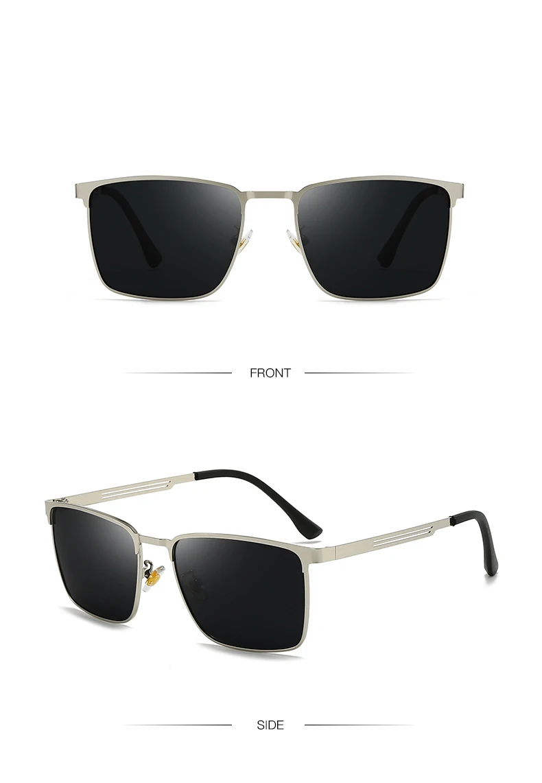 Neue ultraleichte Herren-Sonnenbrille im Business-Stil mit rechteckigen Rahmen, modisch für Outdoor-Fahren und Sonnenschutz 5150 – Detail 13