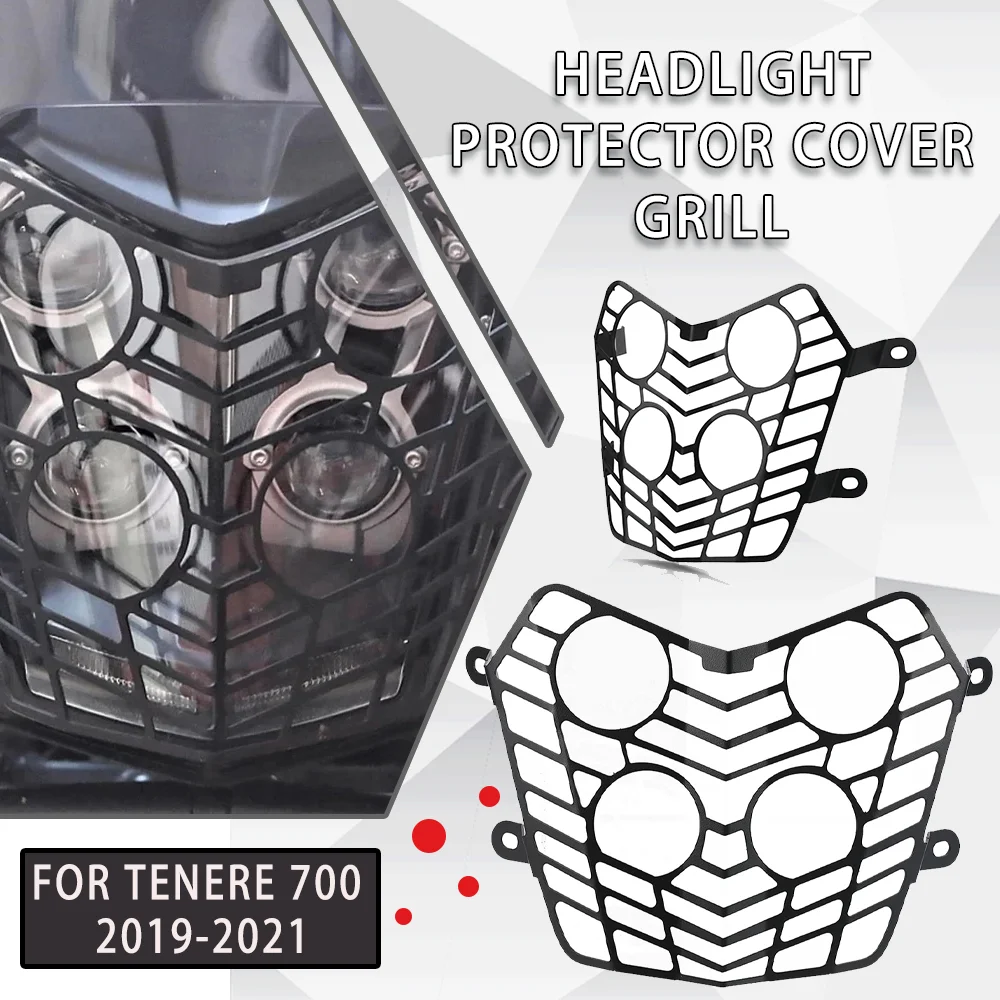 

Motorcycle Headlight Head Light Guard Protector Cover Protection Grill for Yamaha Tenere 700 XTZ700 TENERE Tenere700 T7 Rally