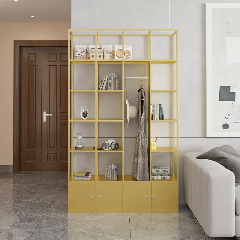 Bookshelf shelf floor baffle simple office porch partition shelf living room wall multi-layer storage bookcase