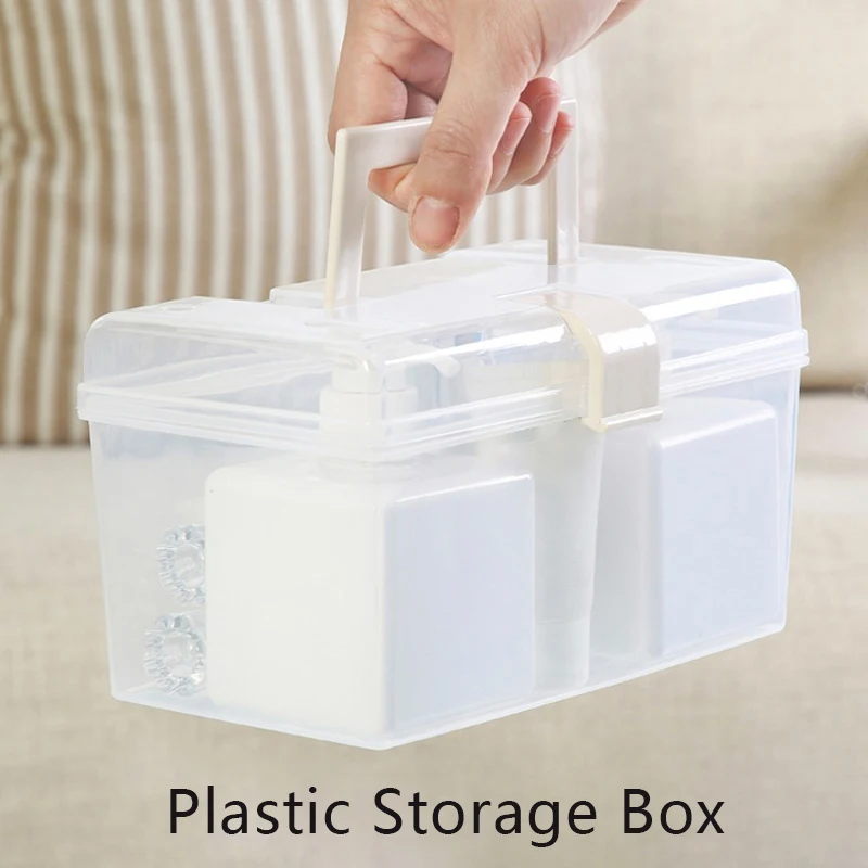 Plastic Transparent Storage Box Household Miscellaneous Storage Box Jewelry Bead Container Box Toy Storage Box Tool Accessories