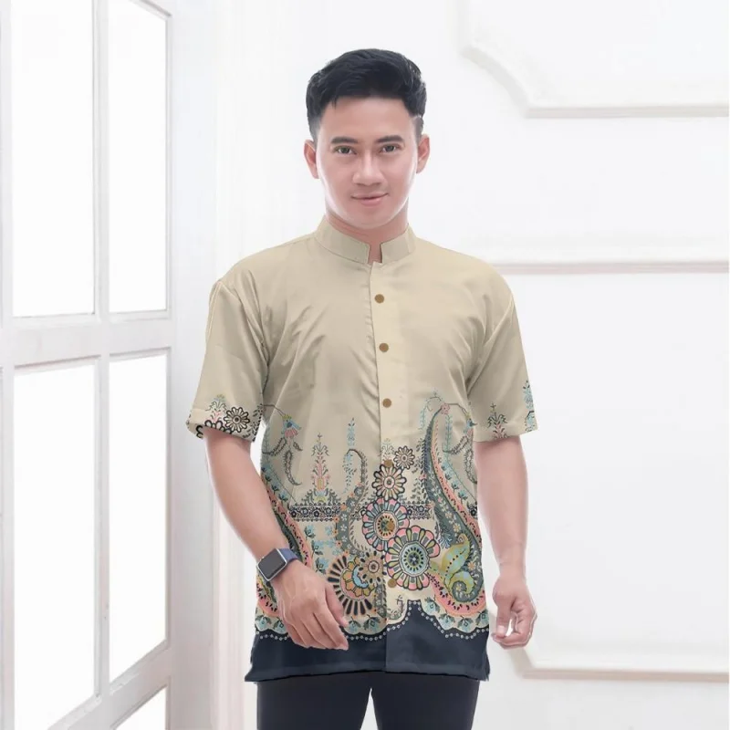 Abbigliamento da uomo Camicia hawaiana a maniche corte con scollo a V retrò Casual Vacanza all'aperto Streetwear Primavera Estate Stile nazionale Top Tee