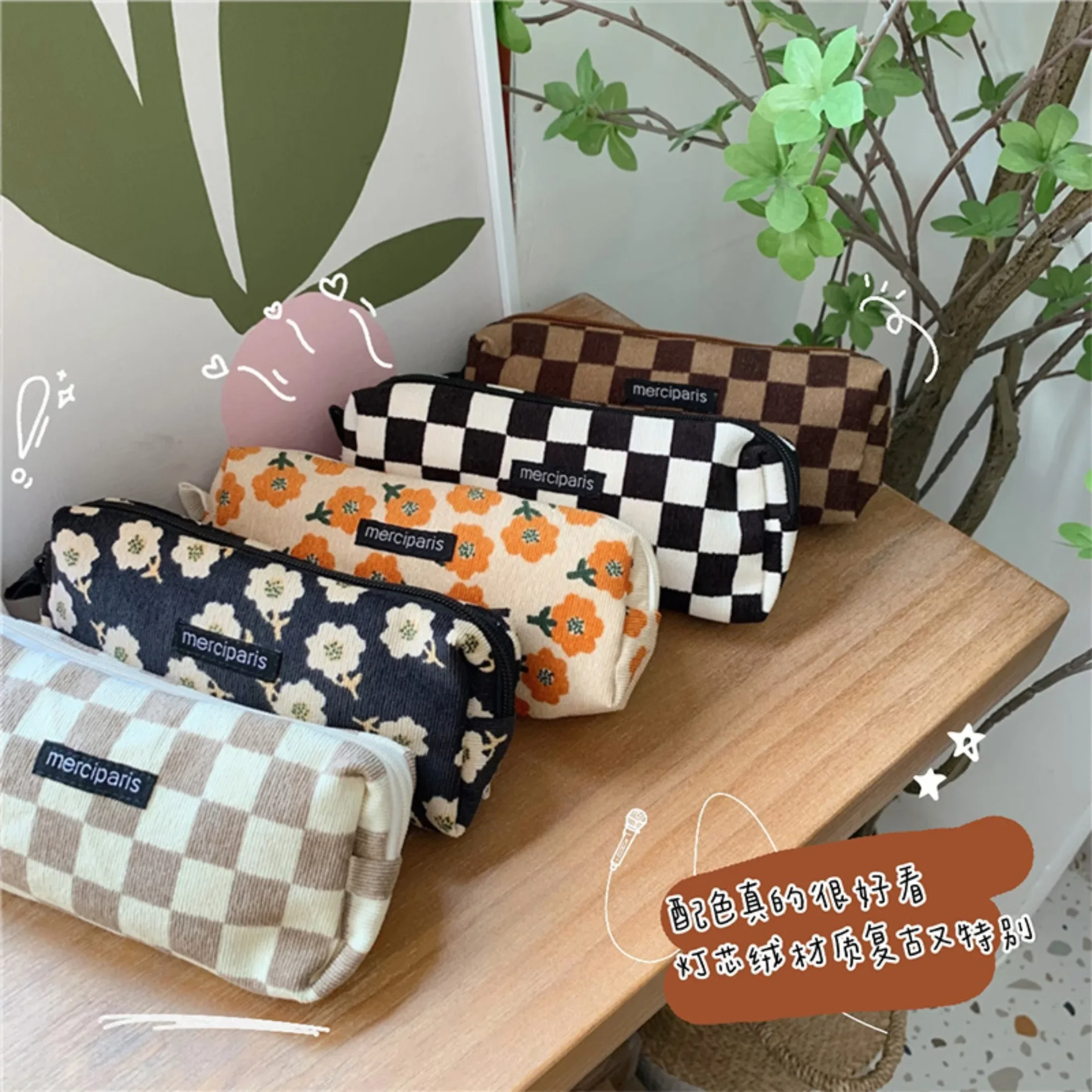 Travel Cosmetic Lipstick Coin Purse Storage Bag Women Makeup Handbags School Stationery Pencil Cases Pen Pouch Bags