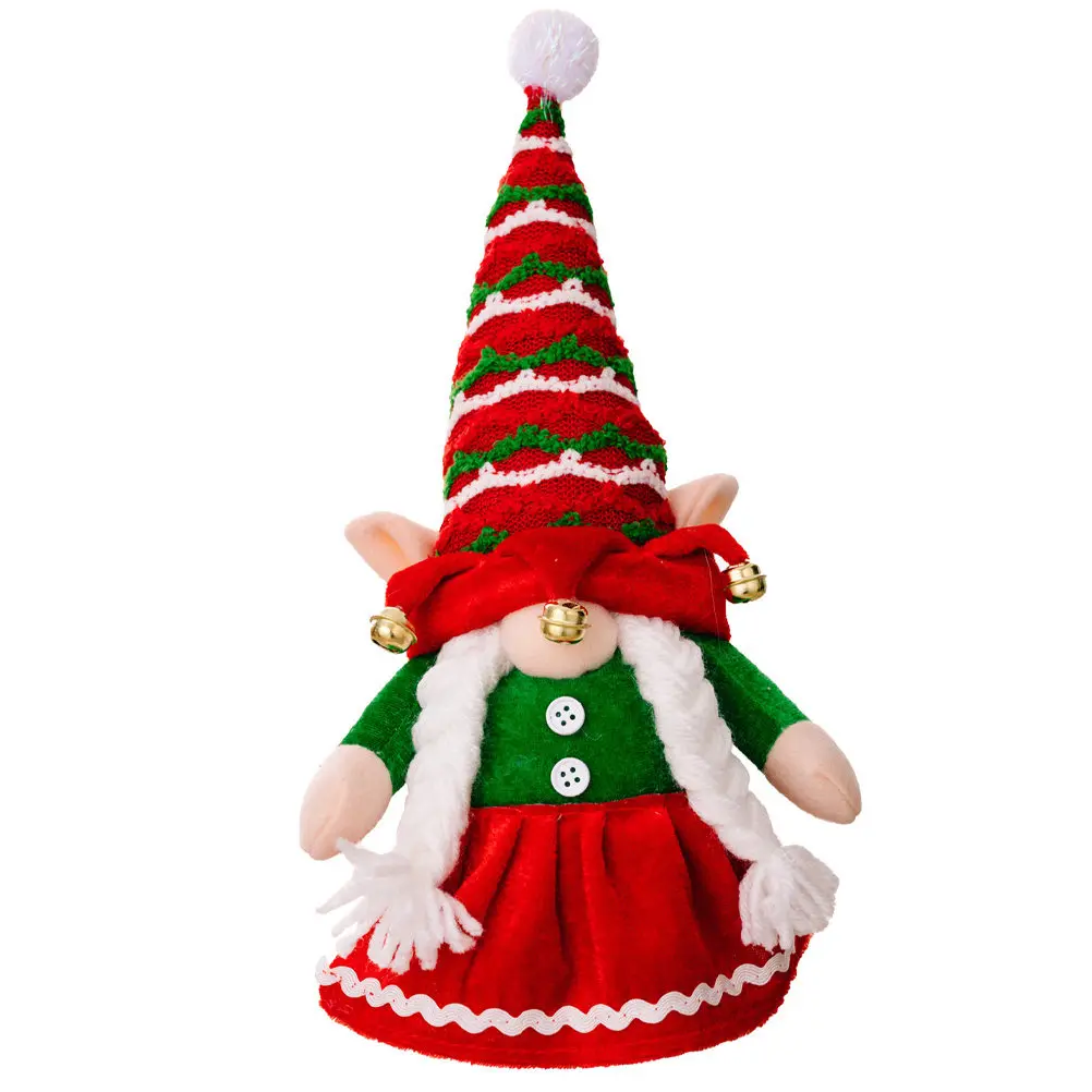 

Рождественский гном-Дед Мороз: очаровательное украшение в форме колокольчика, декоративный элемент для праздничного стола, центральное украшение для вечеринки, рождественские гномы