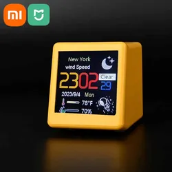 XIAOMI MIJIA Smart Version Weather Station Electronic Desktop LED LCD Digital WiFi Table Clock Electronic Weather Station