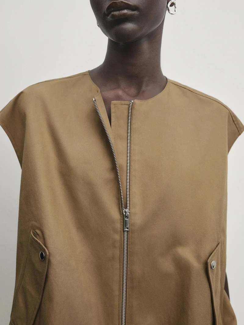 Ele versátil solto ajuste redondo ne botão design terno jaet md feminino faion 2024 fibra de poliéster comprimento ortod zíper