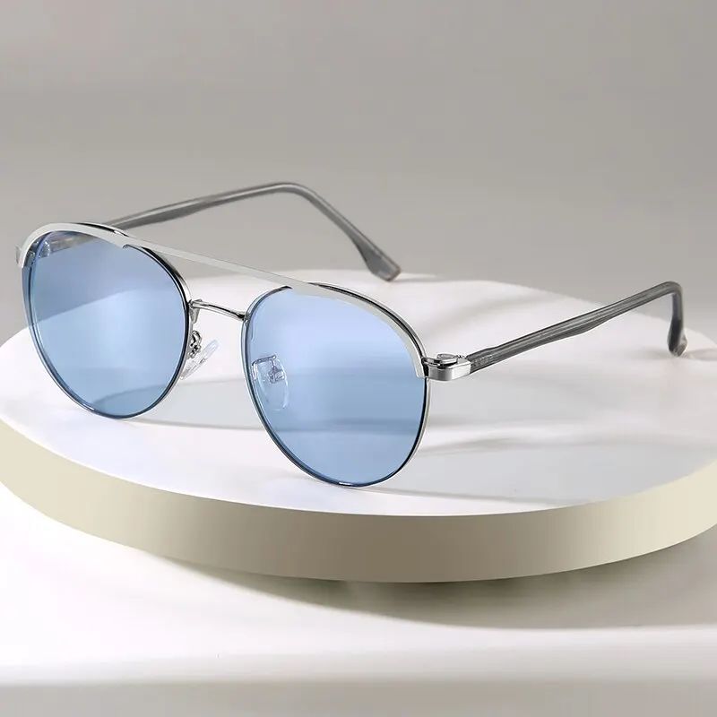 

Magnet Clip On Glasses Frame Men Women Mirror Lens Eyeglasses Small Frame Polarized Anti Blue Light Computer Glasses UV400 7007