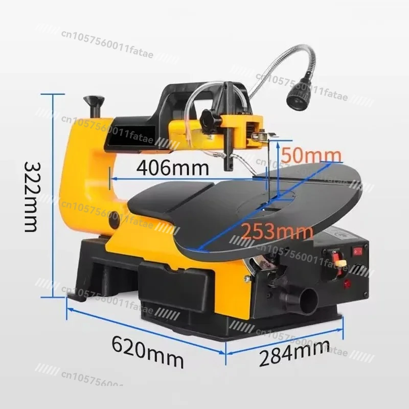 

16 Inch LED Electric Jig Saw Bench Saw Woodworking Wire Engraving Machine Speed Adjustable Cutting Machine Table