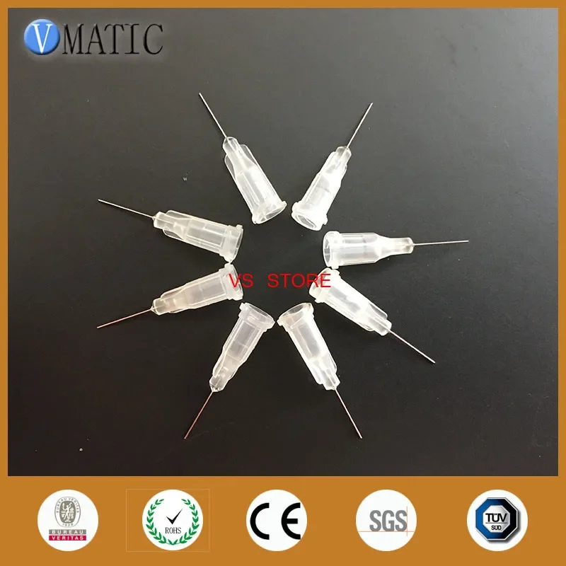 Free Shipping 27G Dispensing Needle Tips 0.5" Length 100 Pcs Dispense Needles Liquid Dispenser Needle 1/2 Inch