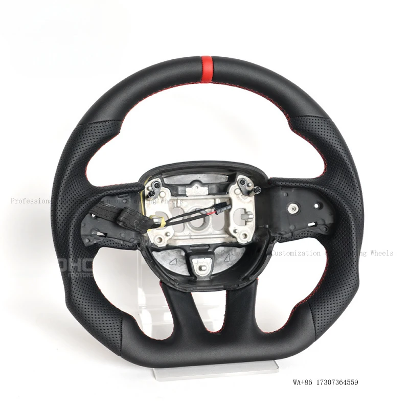for  Dodge Challenger SRT full-leather flat-bottom sports steering wheel upgrade