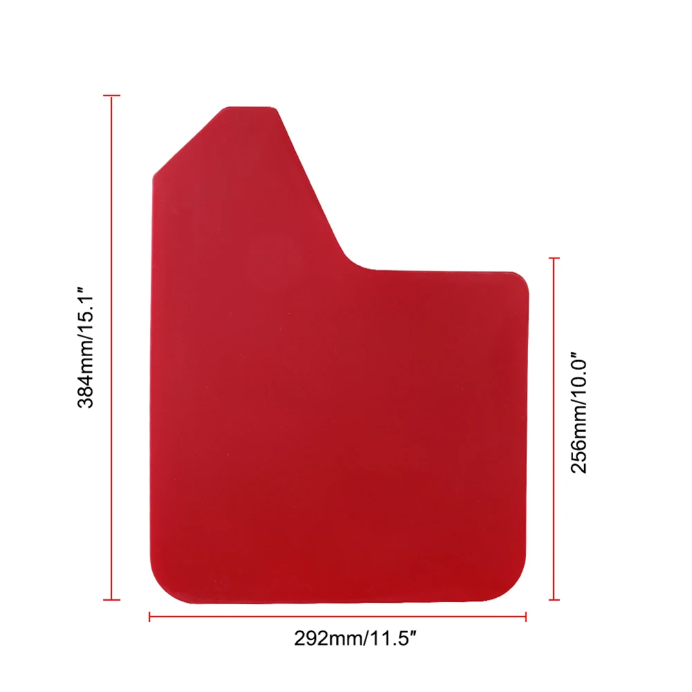 4 قطعة/المجموعة الأحمر سبلاش الحرس الطين اللوحات عالية الجودة مريحة العالمي سيارة لاقط SUV درابزين واقيات الطين قطع غيار السيارات #3