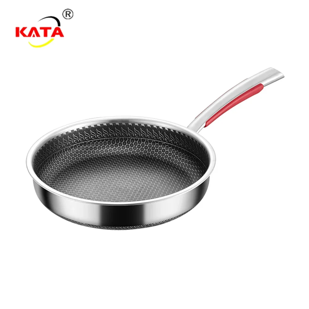 

Kitchen Saucepan Nonstick Frying Pan Non-stick Pan Quality 316 Stainless Steel Skillet Wok Gas Induction Cooker Universal