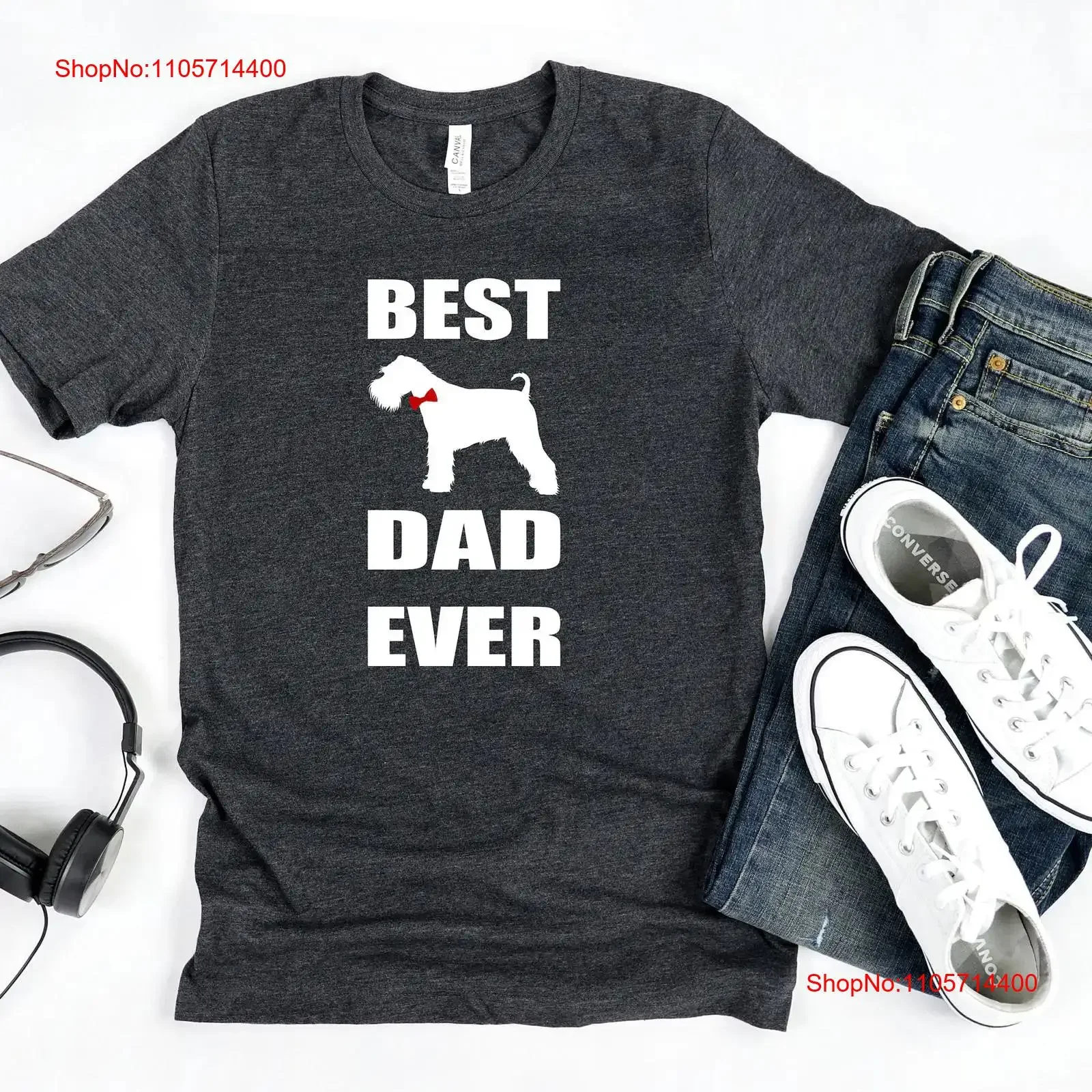 Schnauzer Dad T Shirt Standard For Dog Miniature Lover Best Ever vintage Washed Versatile Stretched Unisex Breathable