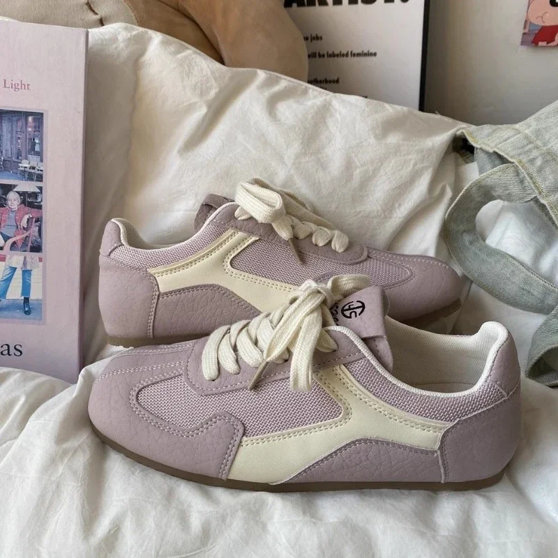 

Модные женские кроссовки на шнуровке 2024, дизайнерская роскошная оригинальная обувь, корейская удобная и элегантная трендовая женская обувь
