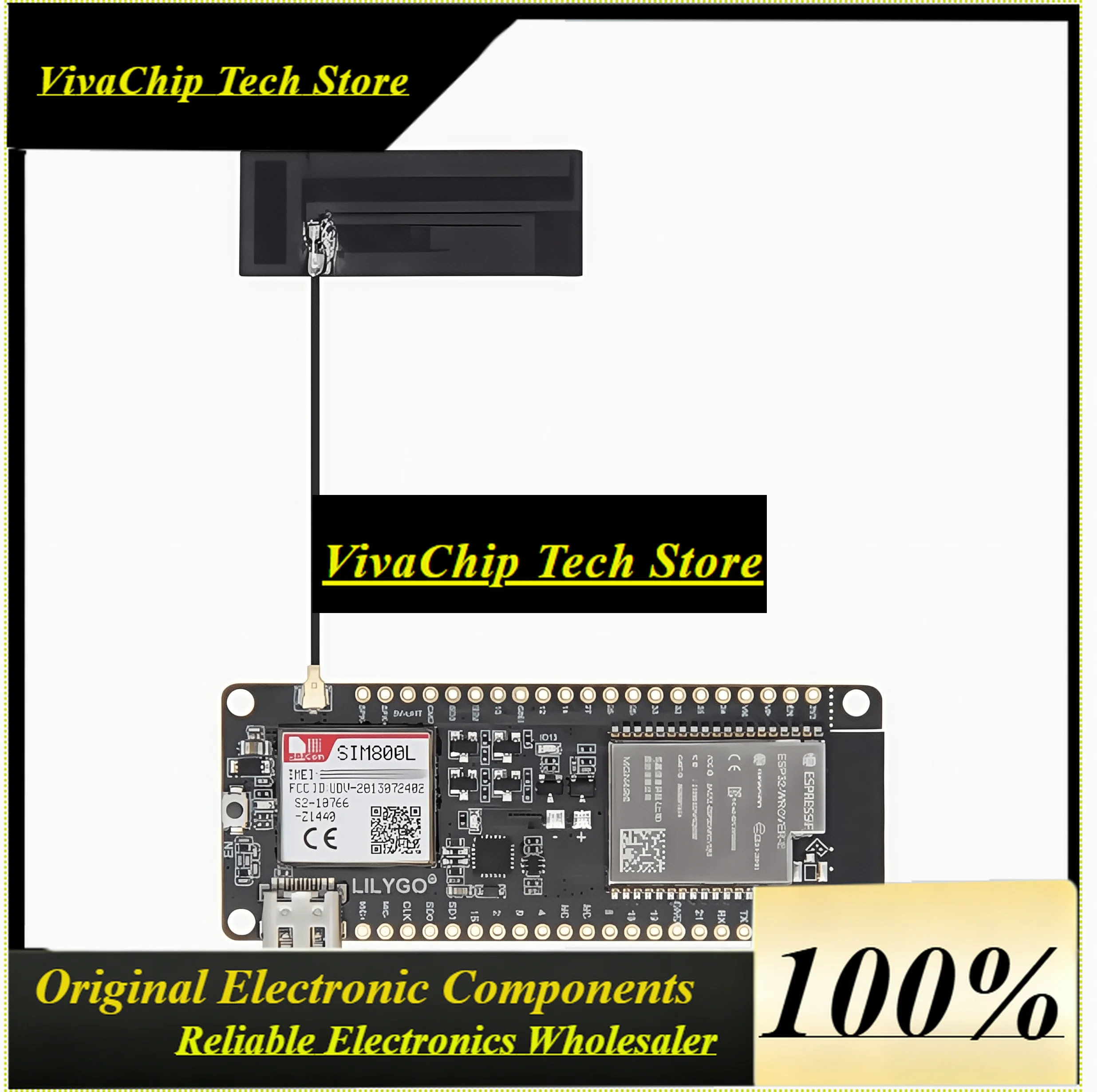 ВиваКЛИЛИГО ®   Платы разработки TTGO T-Call V1.4 SIM800L, беспроводной модуль ESP32, антенна SIM, плата расширения WiFi Bluetooth для Arduino
