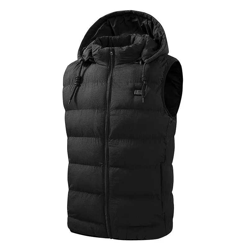 

Vest Men's Hooded Casual Style Male Outerwear Men Women Winter Outdoor Camping Hiking Fishing Warm Clothing Vest with Caps