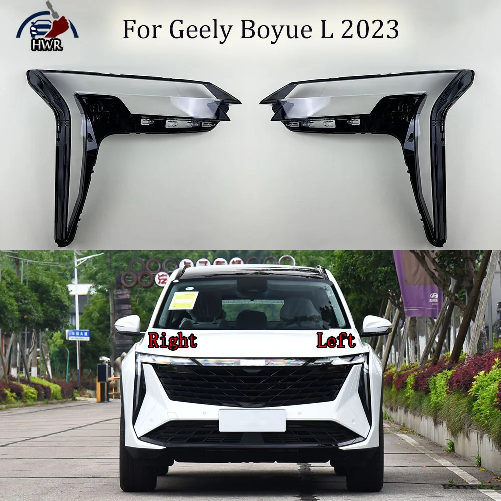 

Headlights Shell Transparent Lampshdade Headlamp Cover Lamp Shade Plexiglass Replace Original Lens For Geely Boyue L 2023